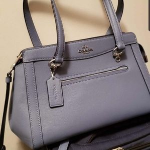 Coach Kailey Carryall periwinkle blue NWOT